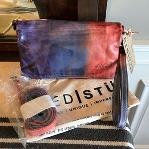 Bed Stu Crossbody Bag in Purple and Red